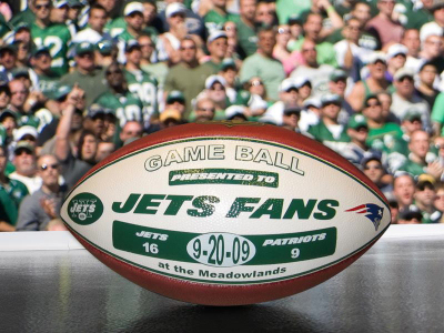Game Ball Presented to Jets Fans used under Fair Use provisions