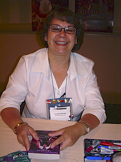 Caridad Pineiro at Harlequin Book Signing
