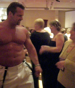 Caridad and Big John at the Ellora's Cave party at RT
