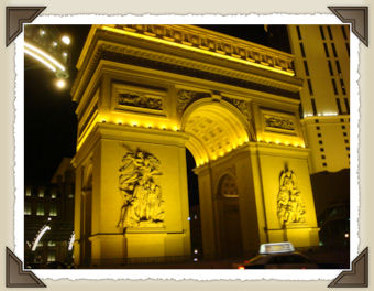 Arc de Triomphe in front of Paris