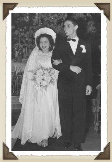 My mom and dad on their wedding day
