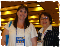 Deb Mullins and me, Caridad, at the Literacy Fair