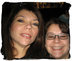 Sis and Me in our version of a Myspace photo!