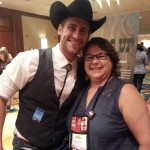 Caridad with Kindle Love Stories Cowboy