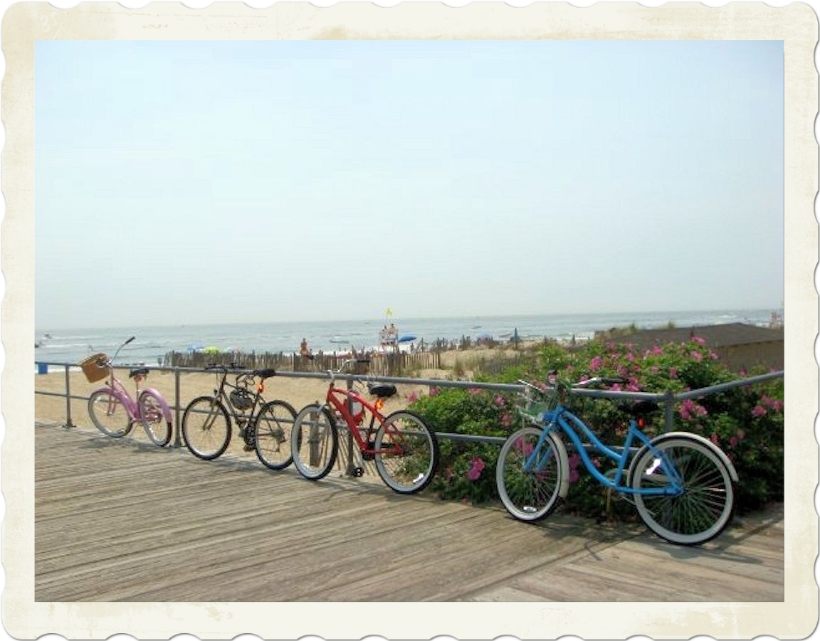 Bikes on Ocean Grove Boardwalk
