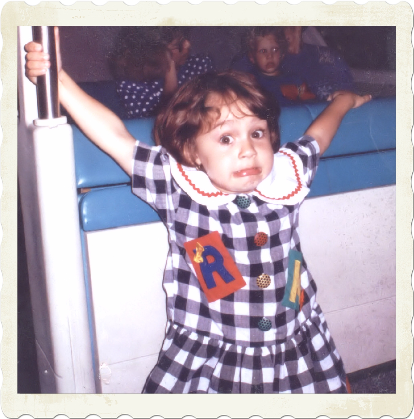 Sammie on Disneyworld Monorail