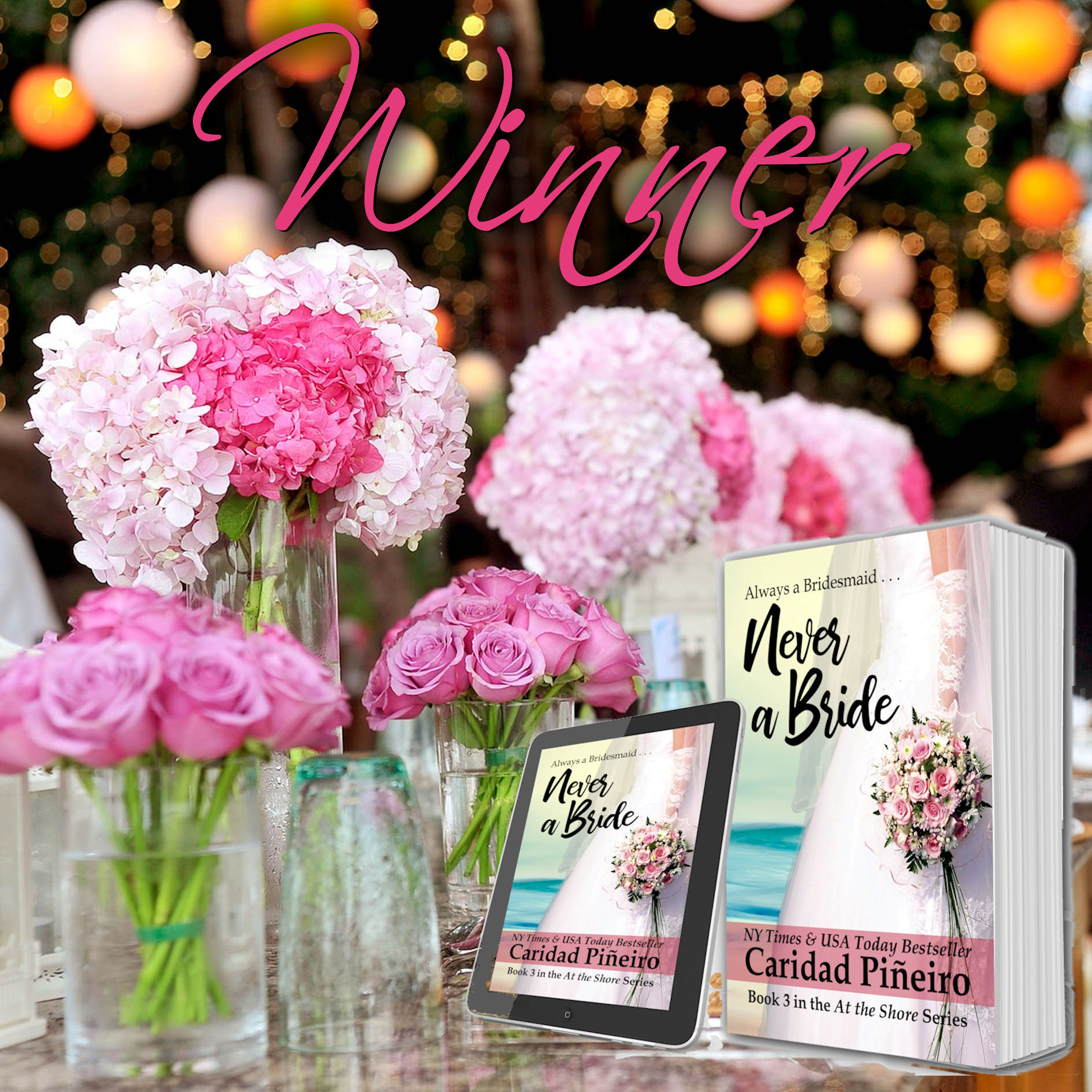Never a Bride Giveaway Winner