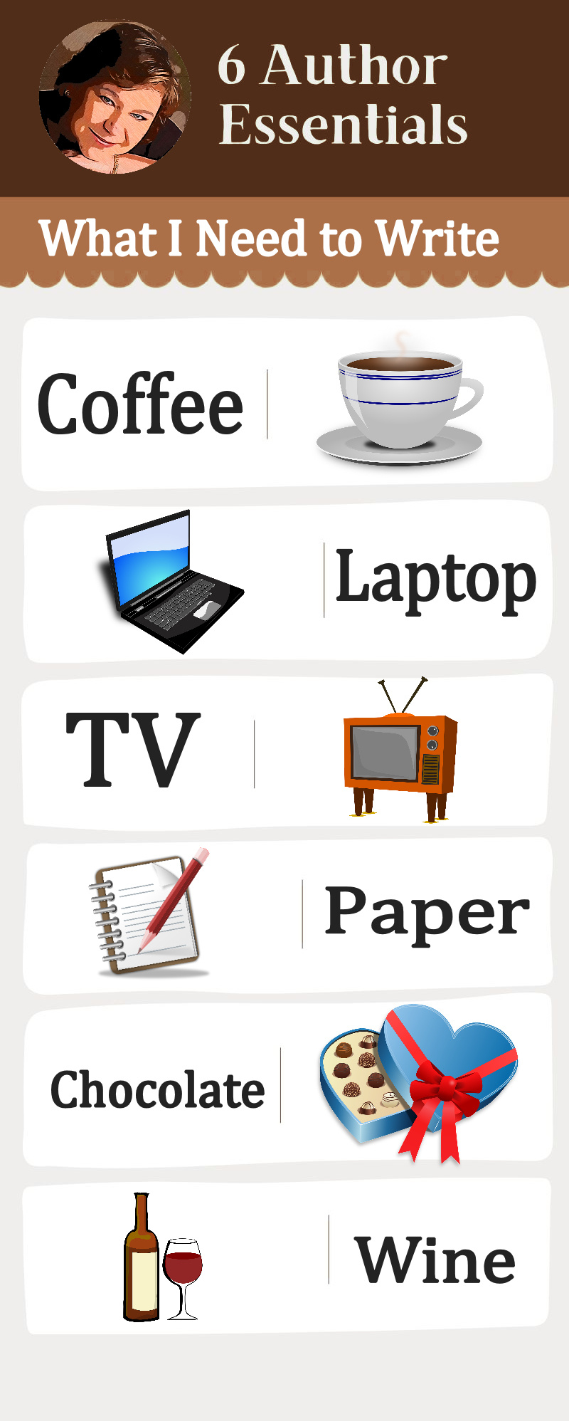 Caridad Writer's essentials