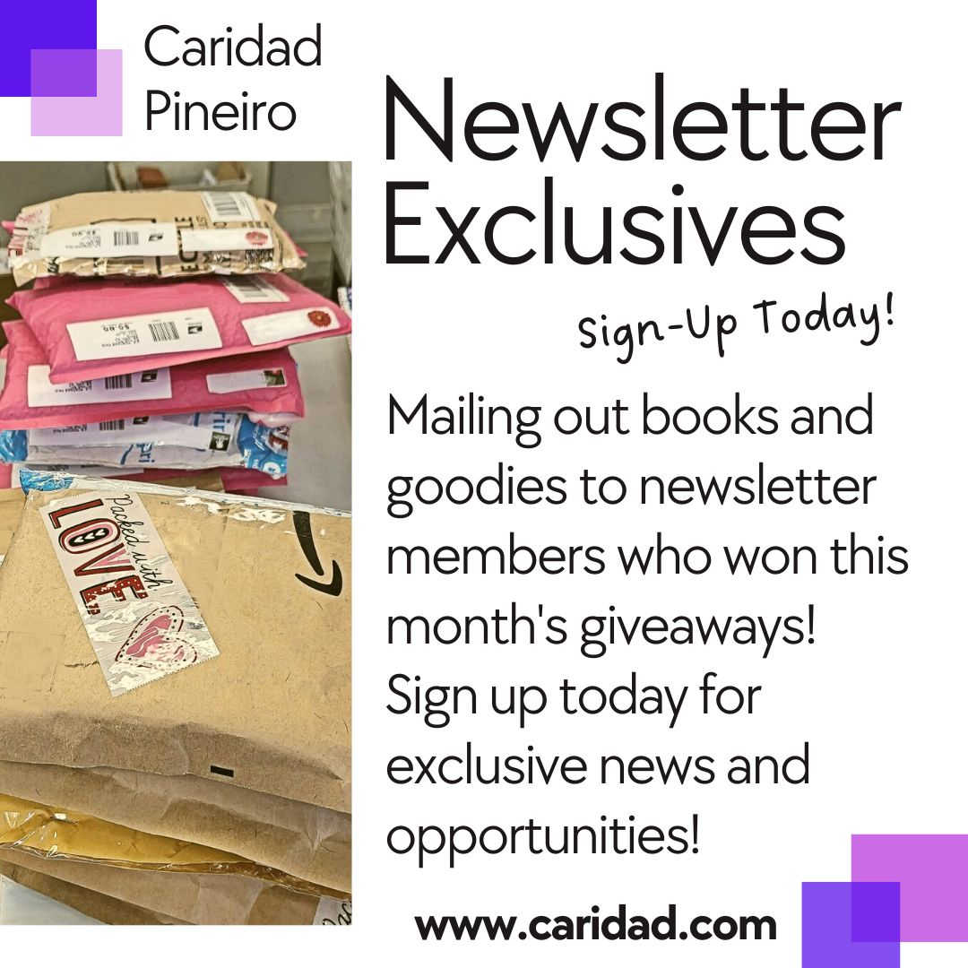 CARIDAD romance author NEWSLETTER