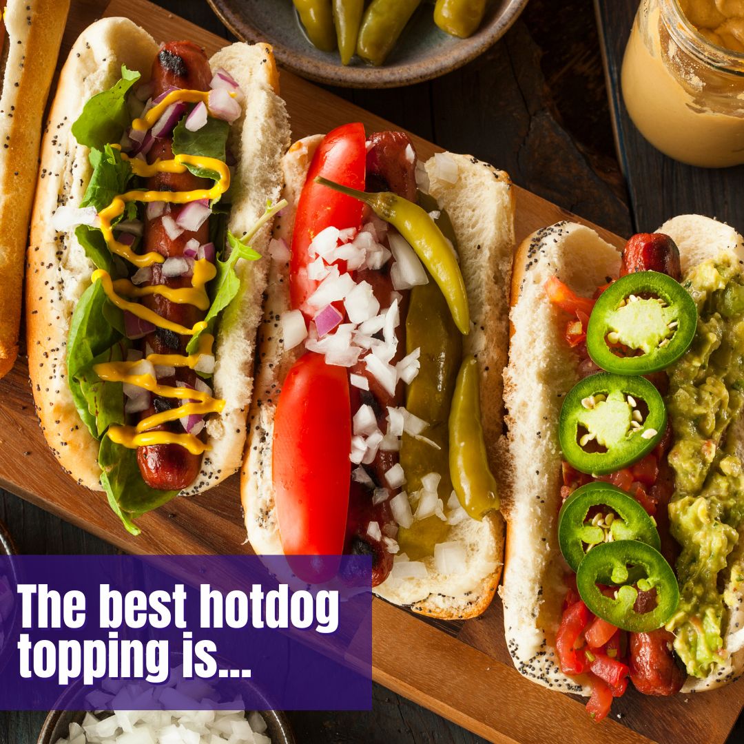 hot dog toppings