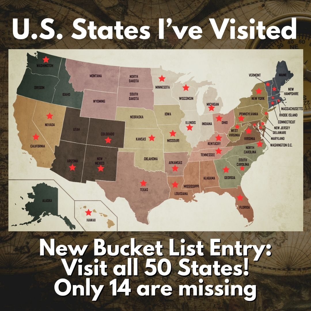 states I've visited