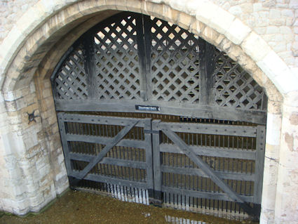 Traitor's Gate as seen from the Tower of London
